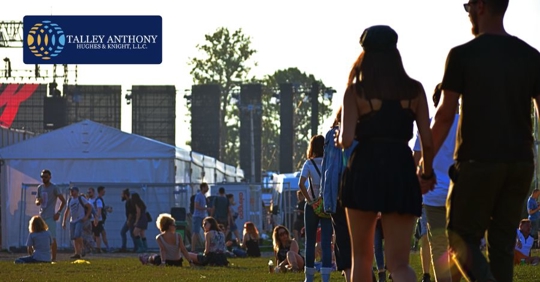people at a festival